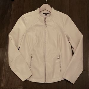 Faux Leather Jacket, Size Small